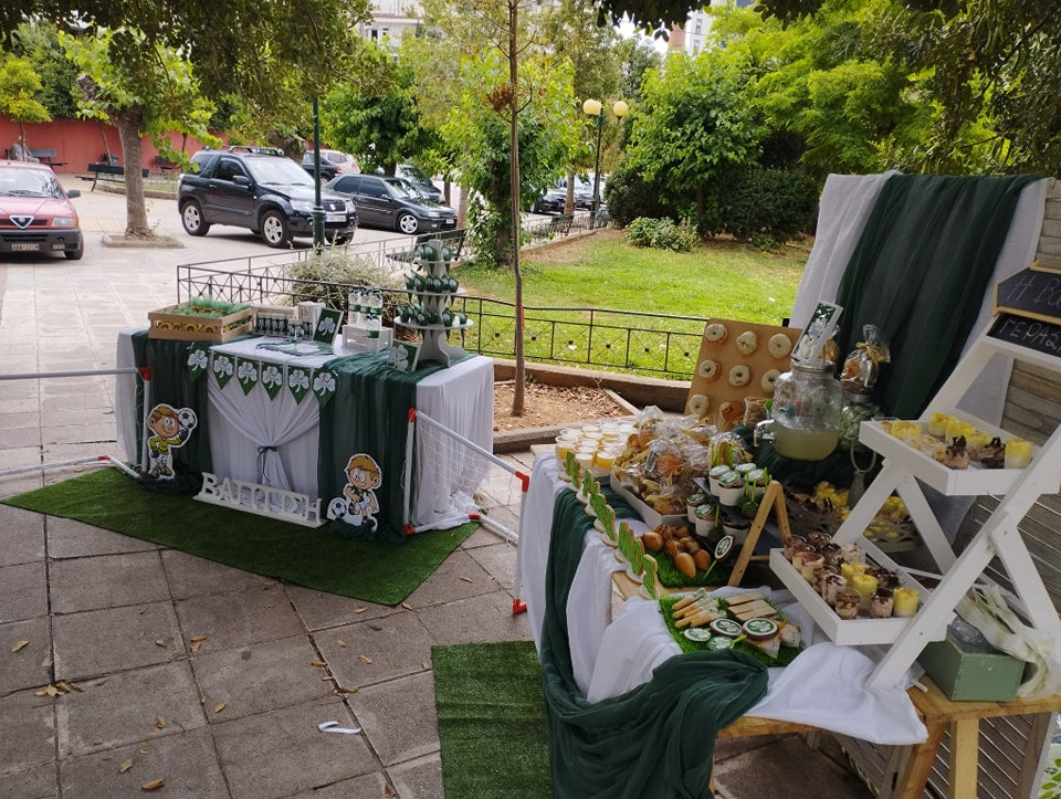 Candy bar 100 ατόμων με θέμα Παναθηναικός