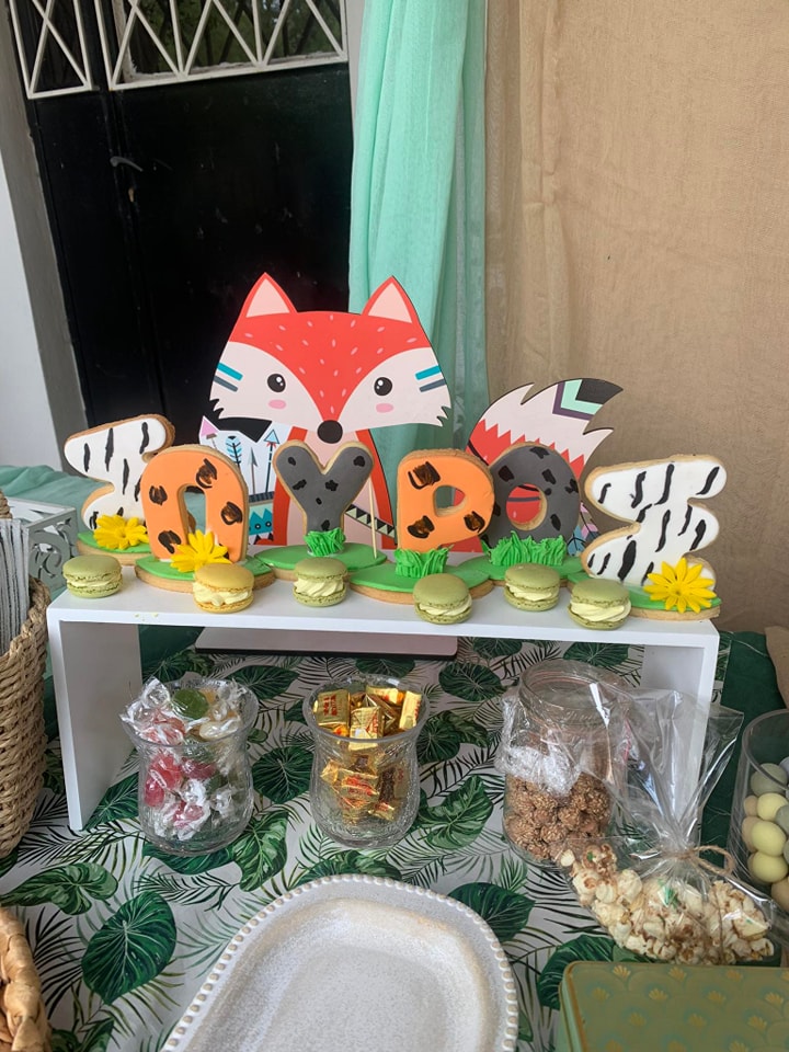 Candy bar 100 ατόμων με θέμα Ζωάκια του δάσους