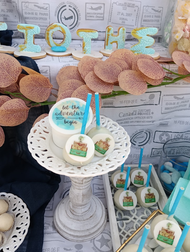 Candy bar 100 ατόμων με θέμα ταξίδια