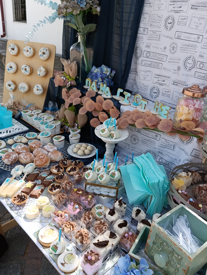 Candy bar 100 ατόμων με θέμα ταξίδια