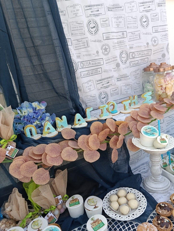 Candy bar 100 ατόμων με θέμα ταξίδια