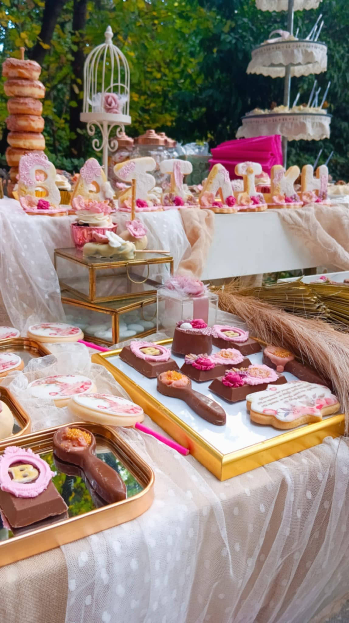 Candy bar 100 ατόμων με θέμα Κοριτσάκι