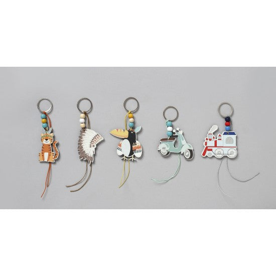 Μπομπονιέρες βάπτισης μπρελόκ σε διάφορα σχέδια με χάντρες ΤΥΠ-530-520-532-509-511