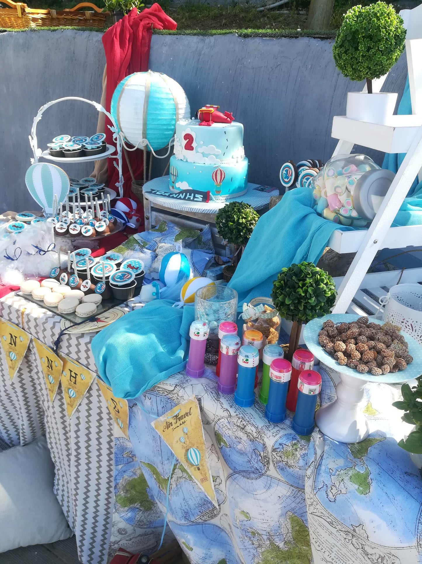 Candy bar 100 ατόμων με θέμα Ταξίδια