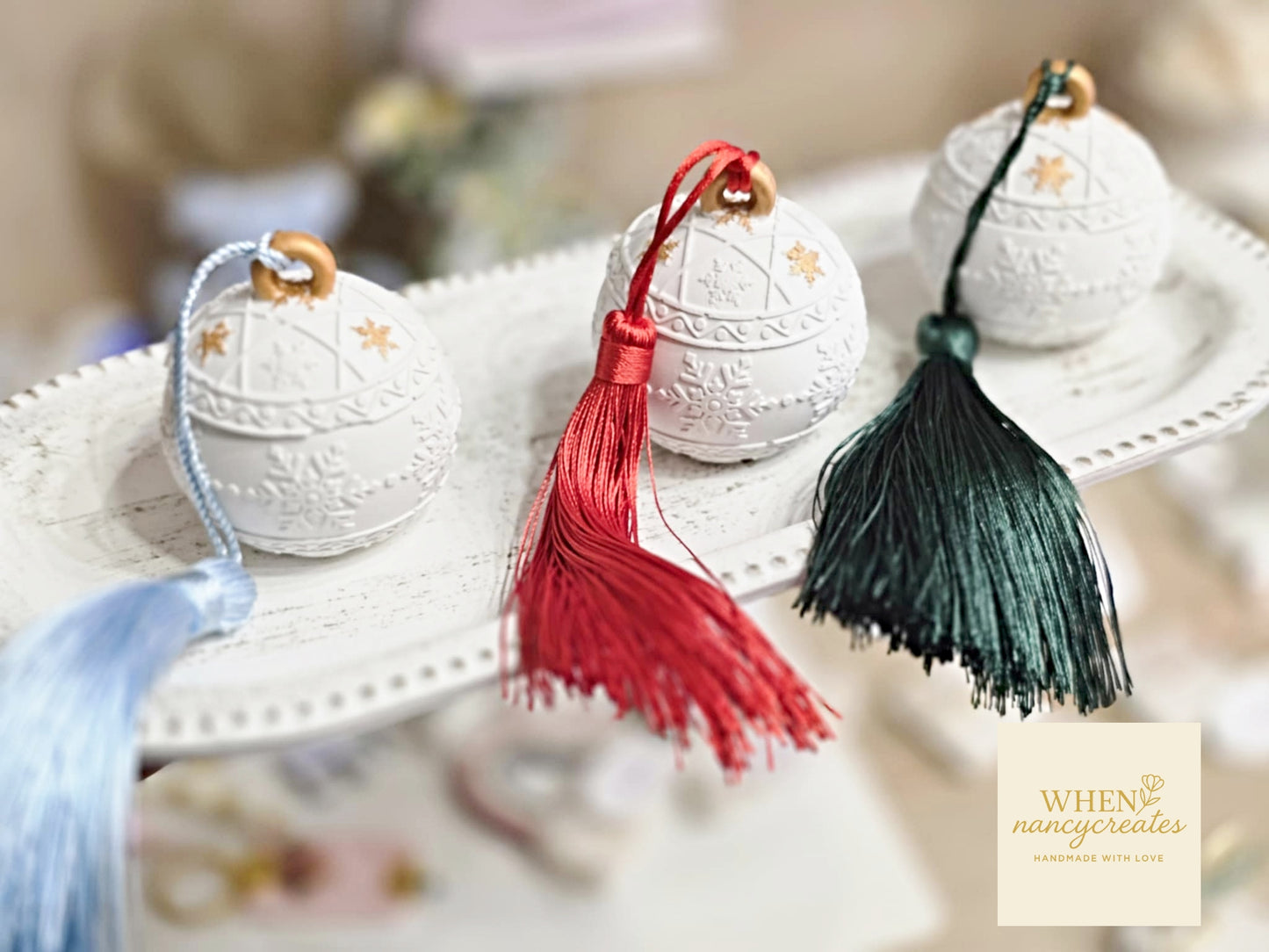 Χριστουγεννιάτικη μπάλα με αρωματικό κερί