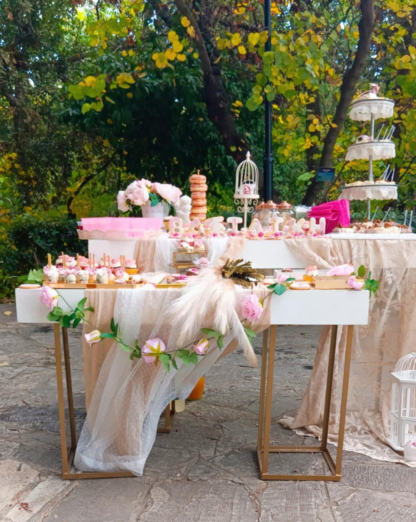 Candy bar 100 ατόμων με θέμα Κοριτσάκι