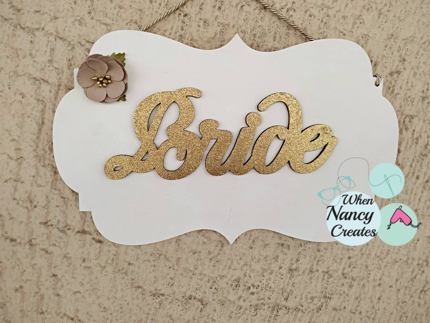 Ταμπελίτσα εισόδου Bride μέγεθος 30 εκατοστά