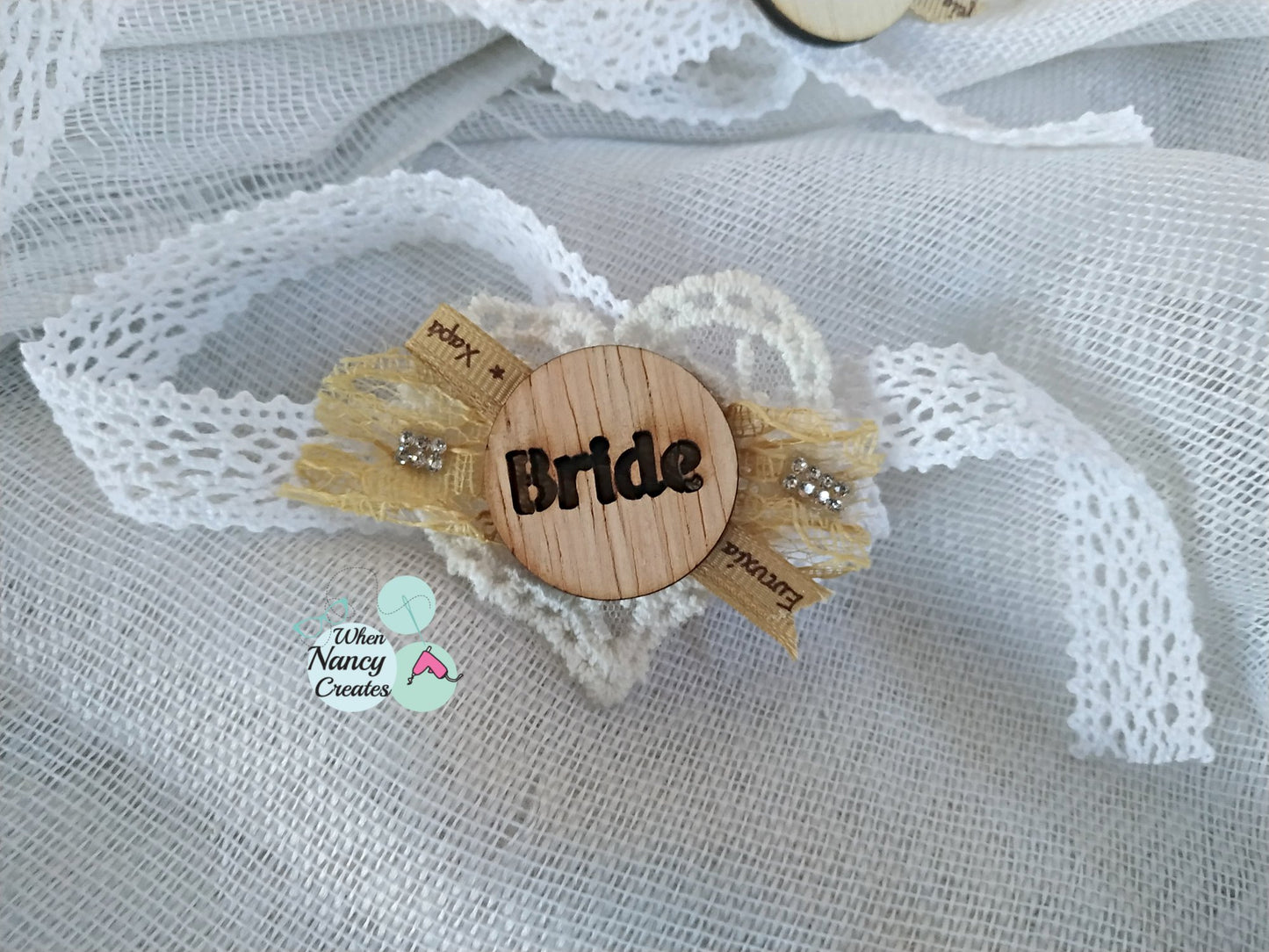 Βραχιόλι bride και team bride με δαντέλα