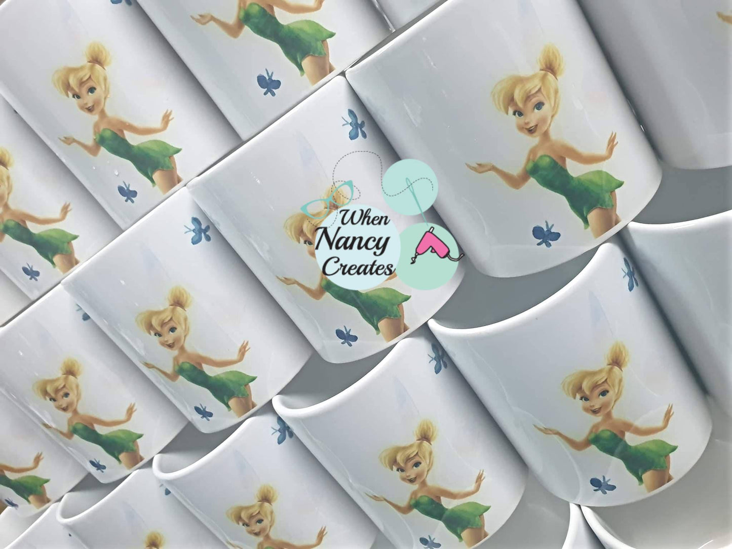 Μπομπονιέρα βάφτισης κούπα με θέμα Tinkerbell