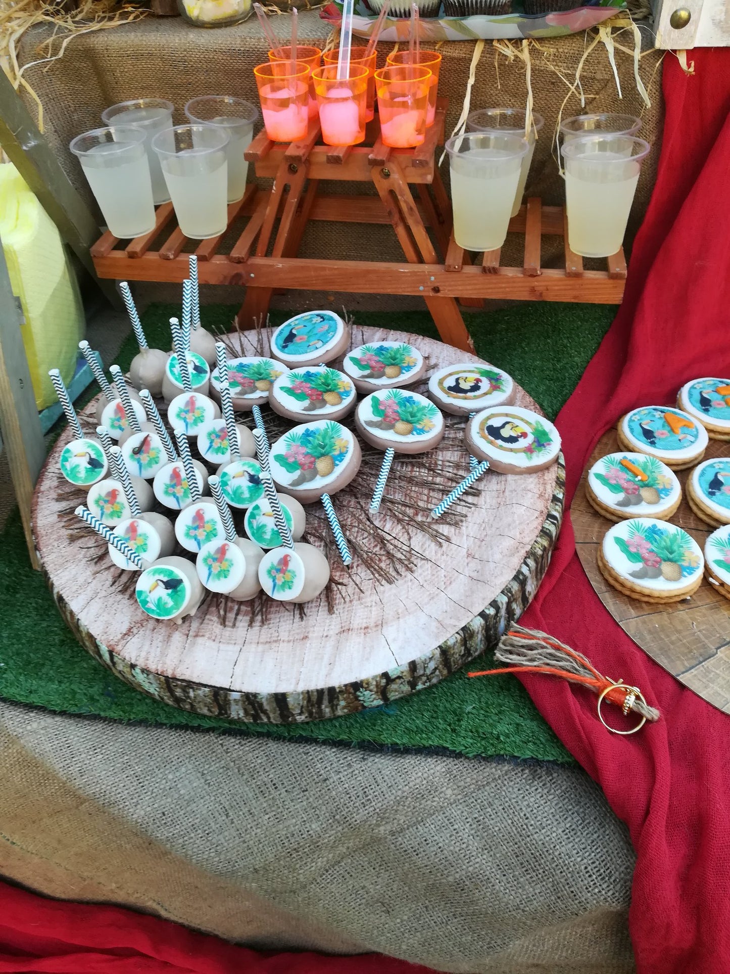 Candy bar 100 ατόμων με θέμα Παπαγάλος