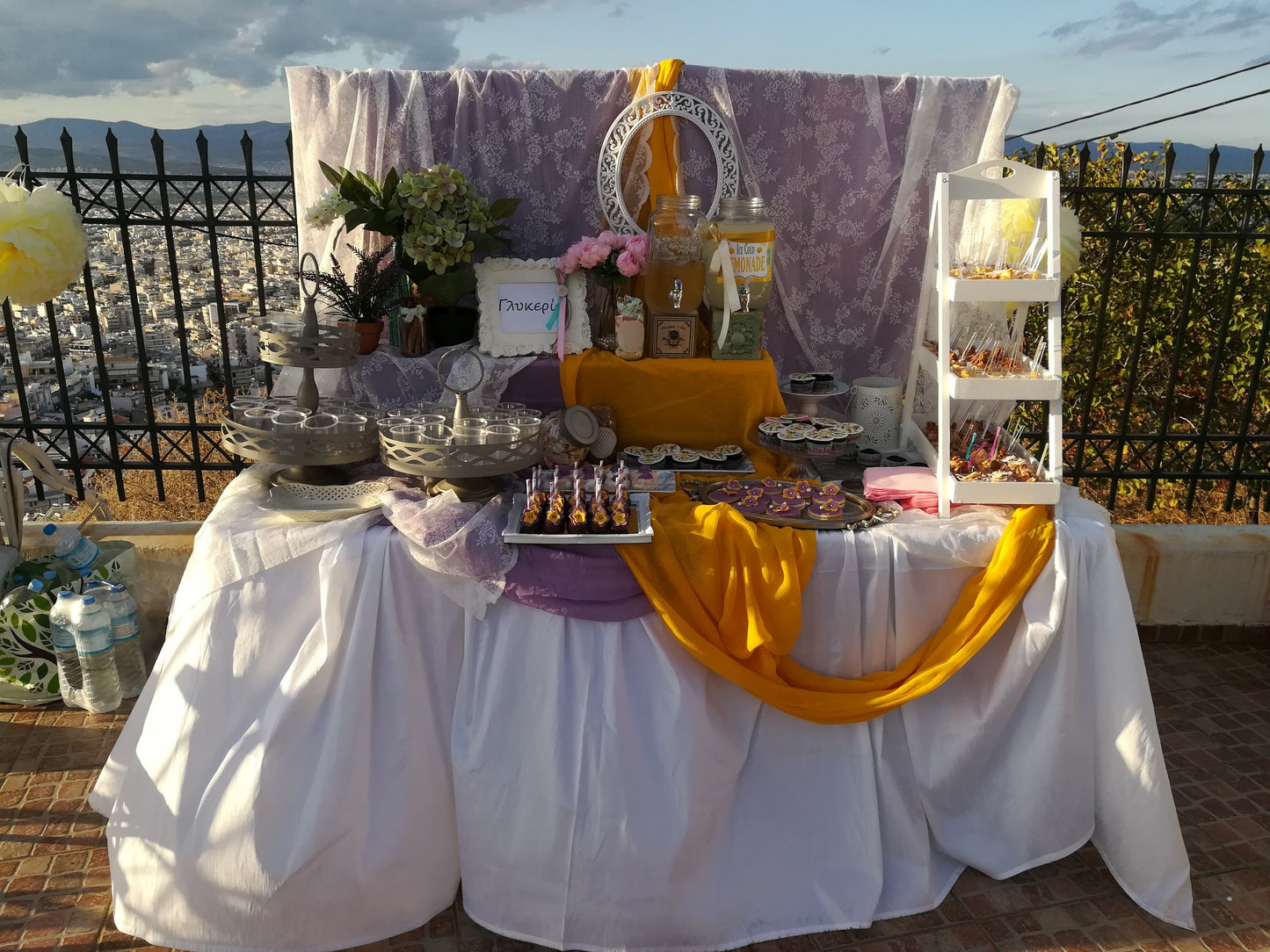 Candy bar 100 ατόμων με θέμα Λουλούδια
