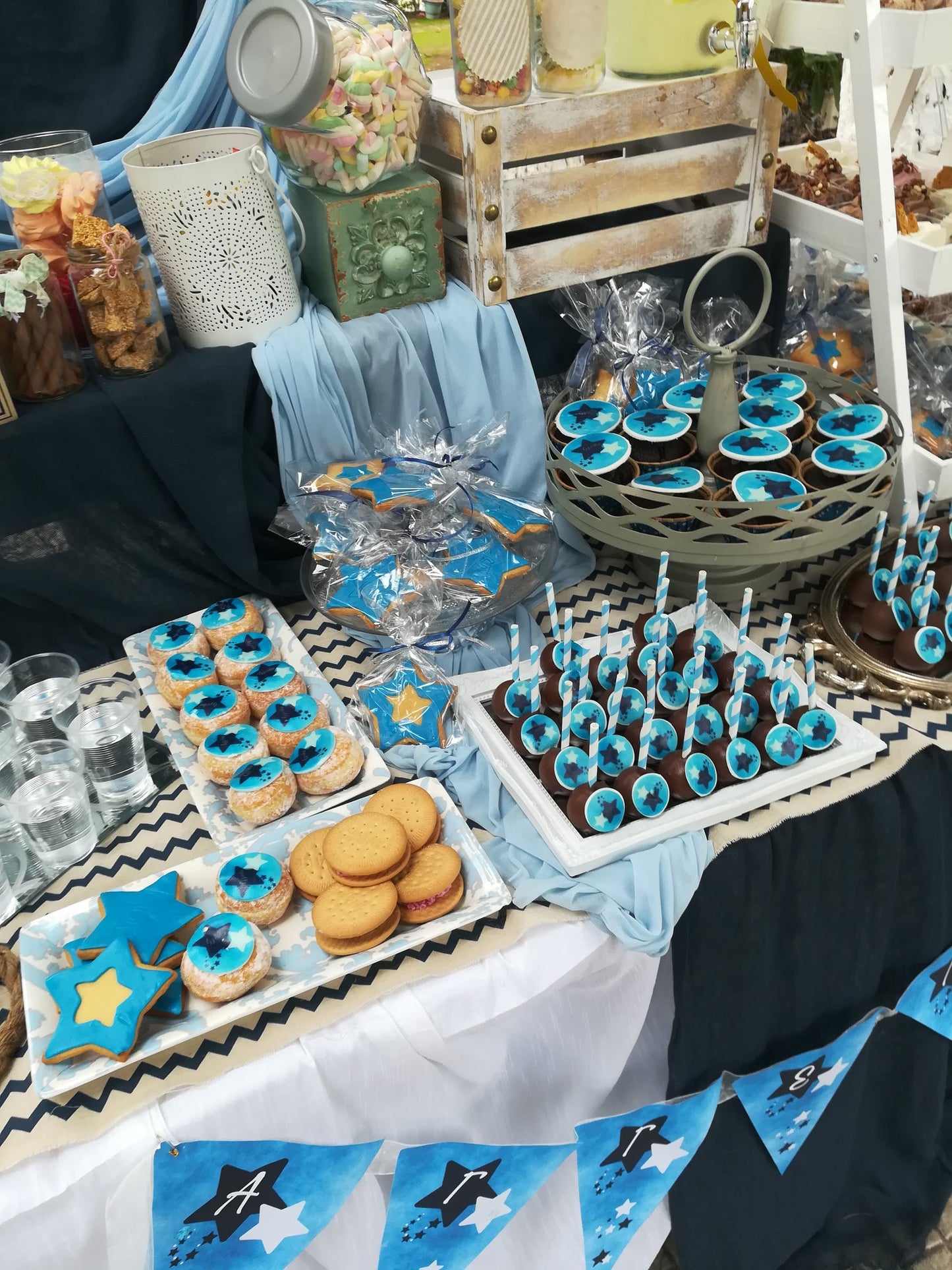 Candy bar 100 ατόμων με θέμα Αστέρι