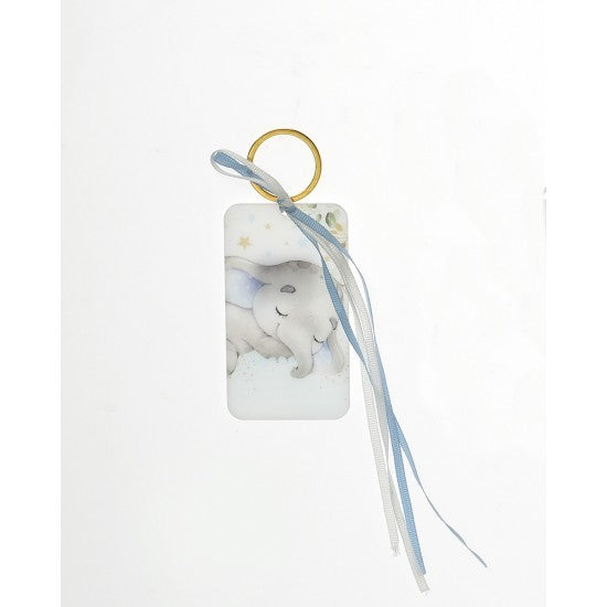 Μπομπονιέρα μπρελόκ με εκτυπωμένο πλέξιγκλας σχέδιο ελεφαντάκι Model:Λ-8