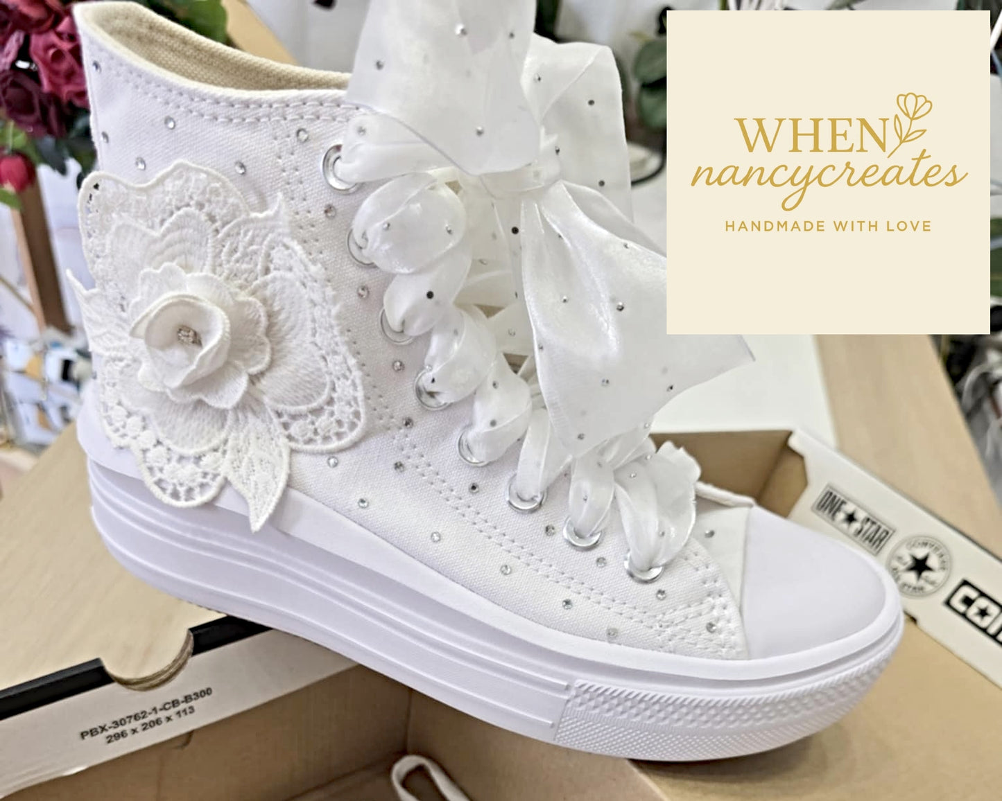 Χειροποίητα νυφικά παπούτσια All star