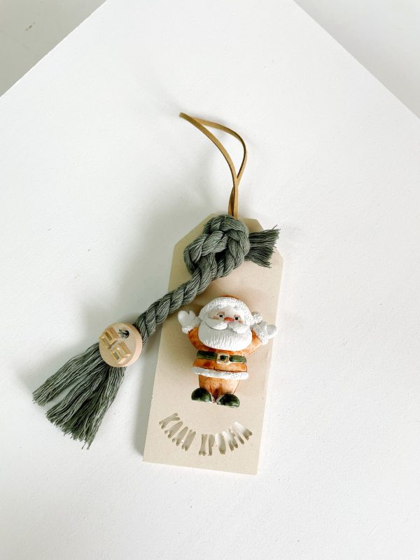 Ταμπελάκι Καλή Χρονιά Αη Βασίλης μικρός Έλενα Μανάκου