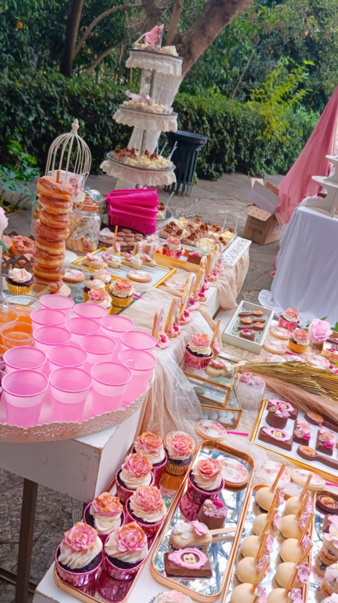 Candy bar 100 ατόμων με θέμα Κοριτσάκι