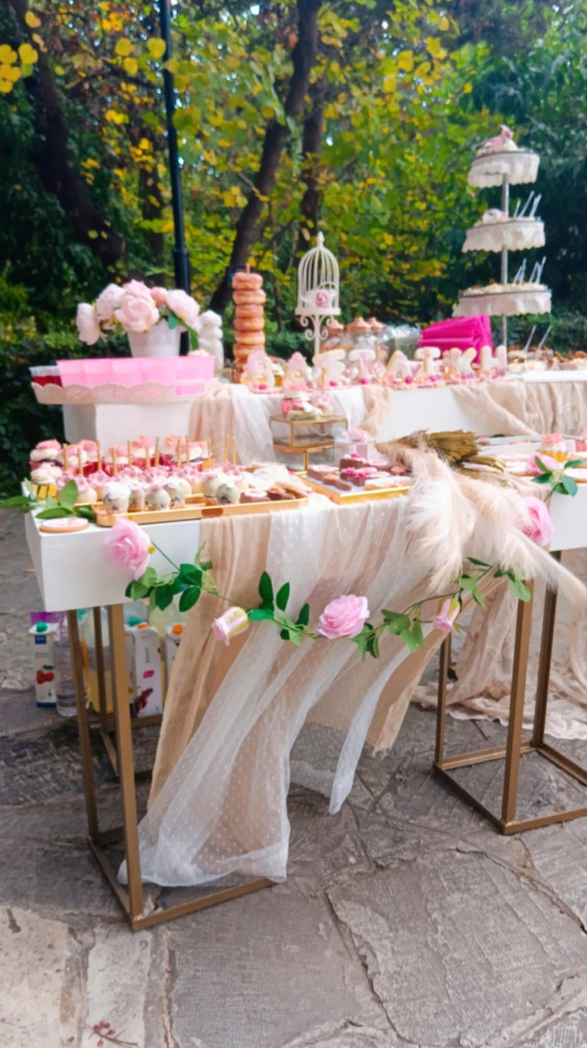 Candy bar 100 ατόμων με θέμα Κοριτσάκι