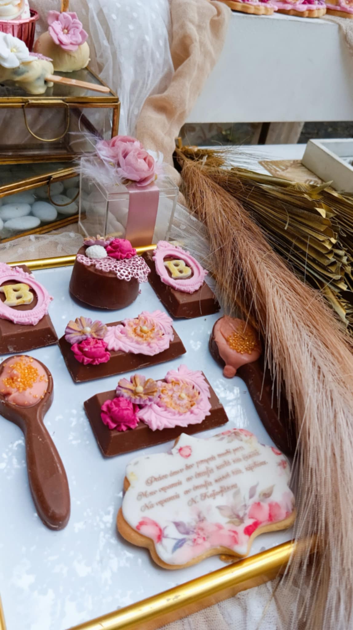 Candy bar 100 ατόμων με θέμα Κοριτσάκι