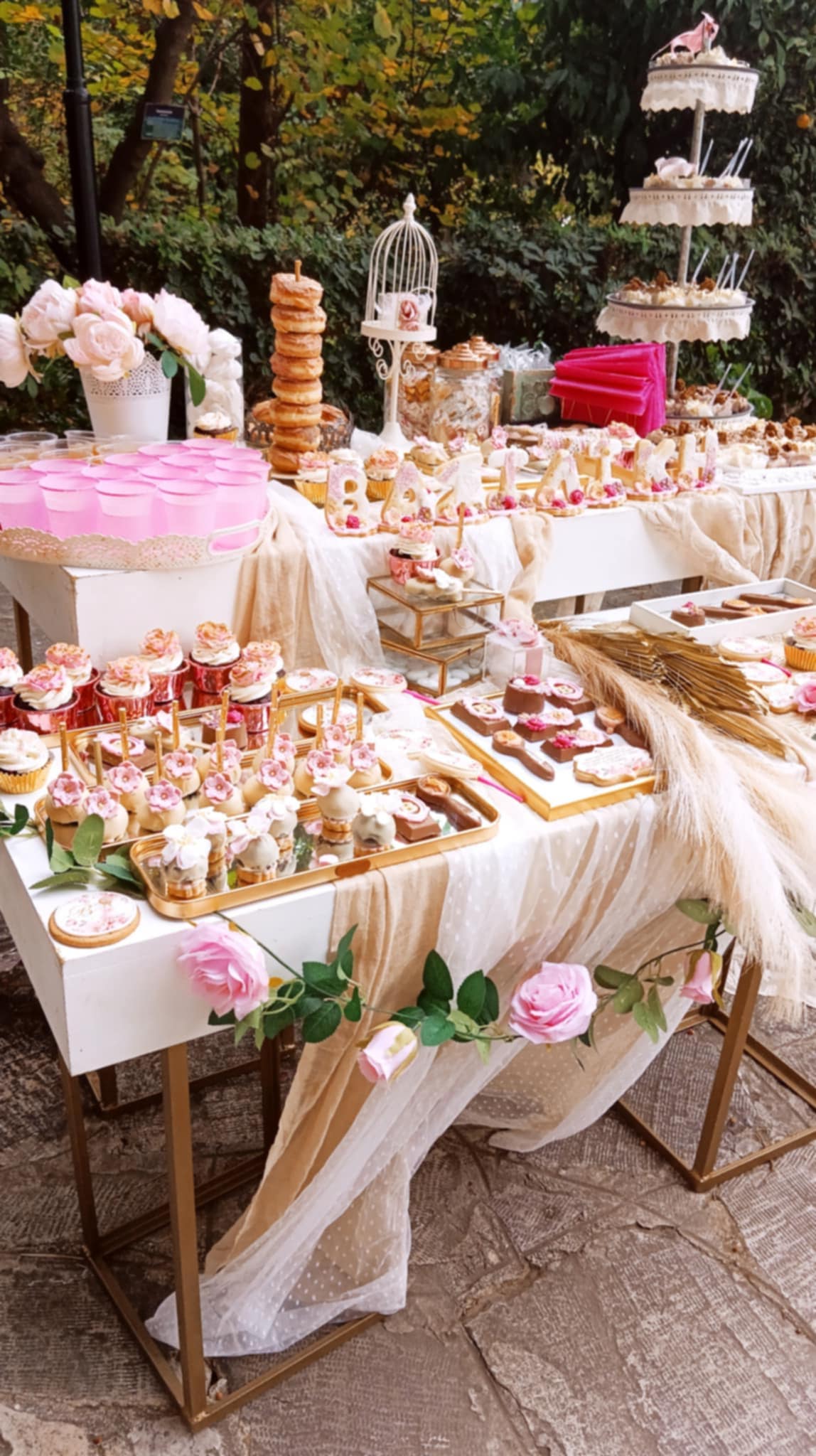 Candy bar 100 ατόμων με θέμα Κοριτσάκι