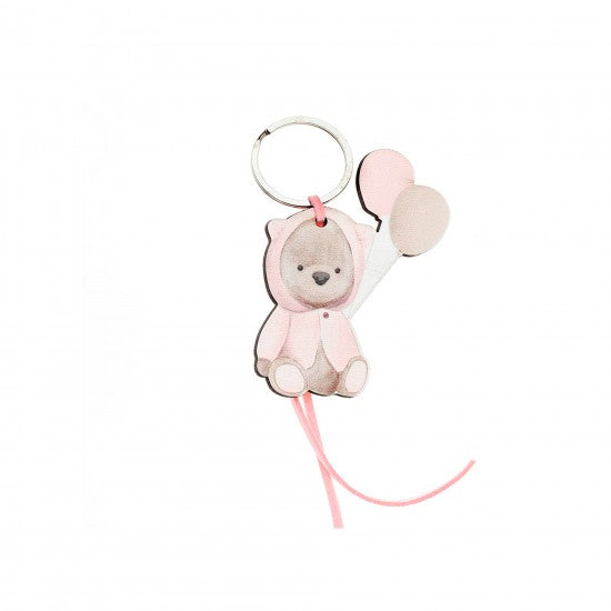 Μπομπονιέρα χειροποίητο ξύλινο μπρελόκ σχέδιο αρκουδάκι Model:ΔΜΠ-18