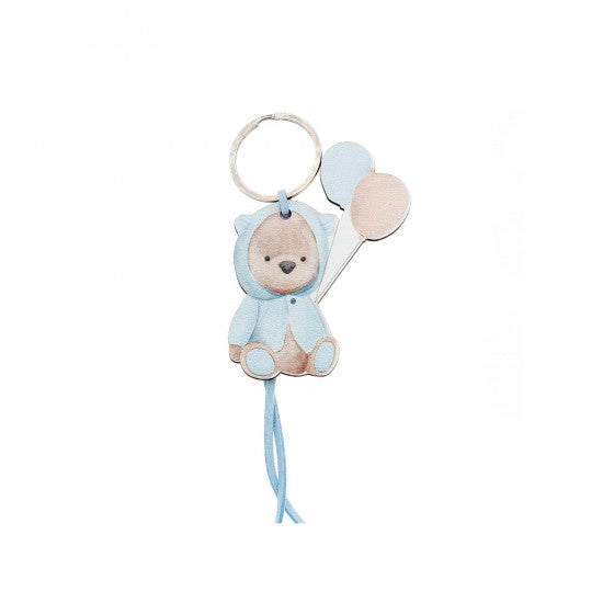 Μπομπονιέρα χειροποίητο ξύλινο μπρελόκ σχέδιο αρκουδάκι Model:ΔΜΠ-19