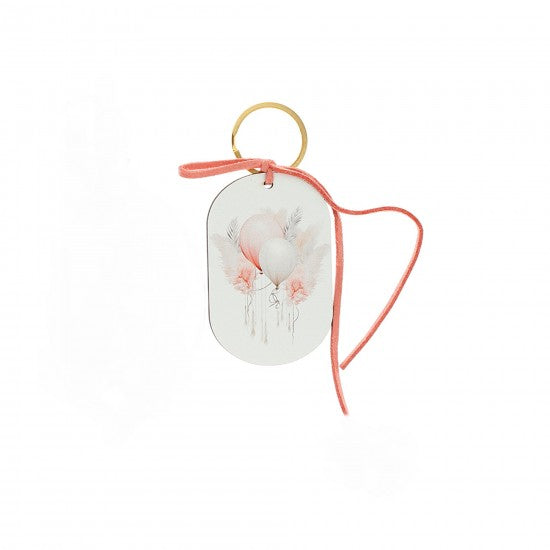 Μπομπονιέρα ξύλινο μπρελόκ σχέδιο μπαλόνια Model:ΜΟ-33