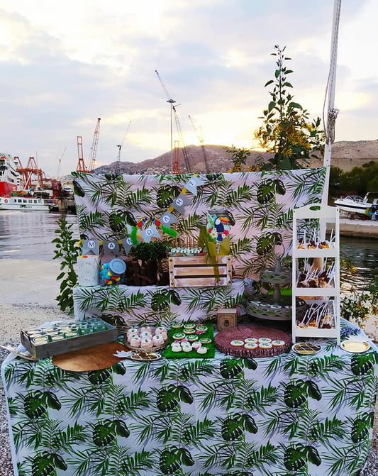 Candy bar 100 ατόμων με θέμα Τουκάν και ανανάς