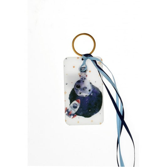 Μπομπονιέρα μπρελόκ με εκτυπωμένο πλέξιγκλας σχέδιο πλανήτες Model:Λ-12