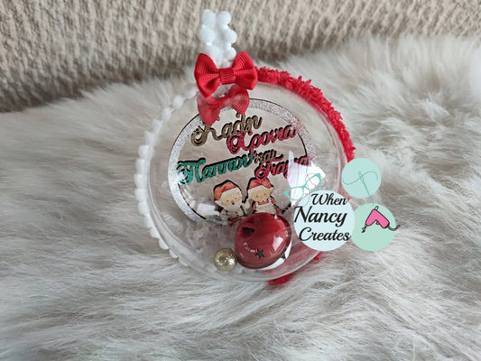 Μπάλα για το Χριστουγεννιάτικο δέντρο Καλή Χρονιά παππού και γιαγιά