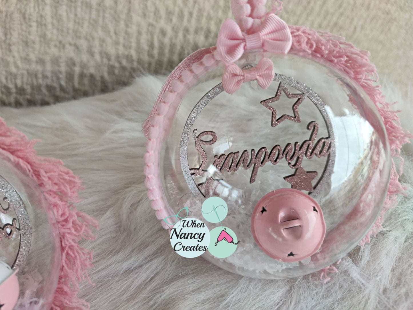 Μπάλα για το Χριστουγεννιάτικο δέντρο με όνομα