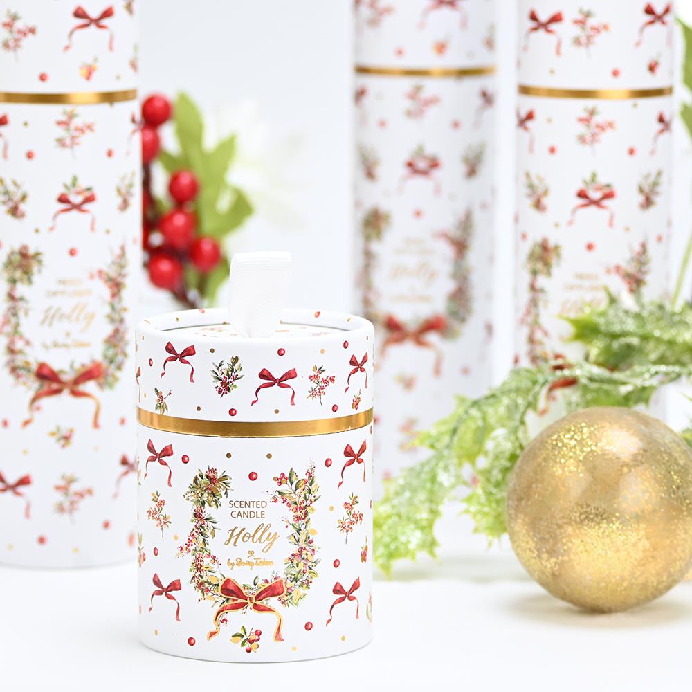 Κερί χριστουγεννιάτικο κόκκινοι φιόγκοι 60gr