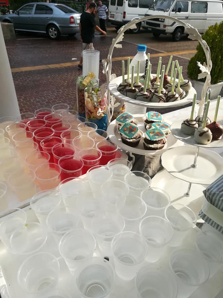 Candy bar 100 ατόμων με θέμα Αερόστατο