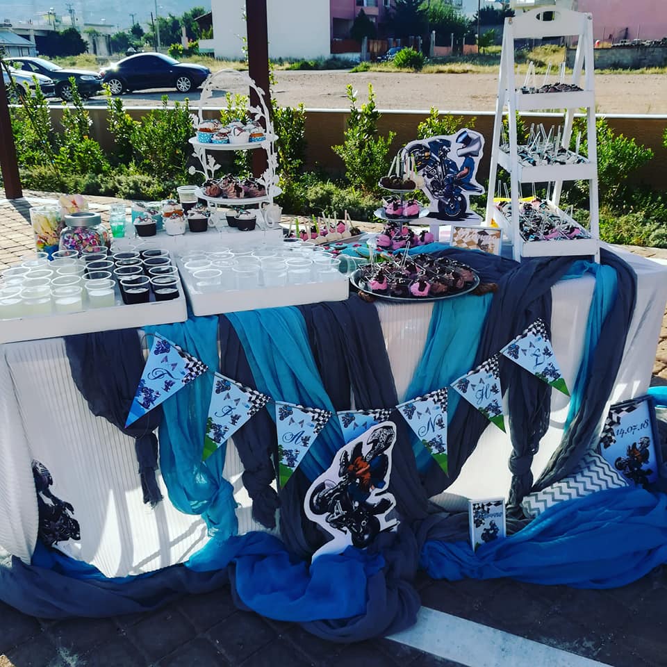 Candy bar 100 ατόμων με θέμα Μηχανή