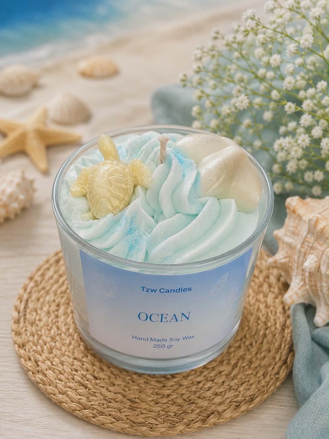 Ocean – Χειροποίητο Αρωματικό Κερί Σόγιας