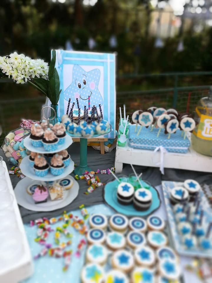 Candy bar 100 ατόμων με θέμα Αστέρι