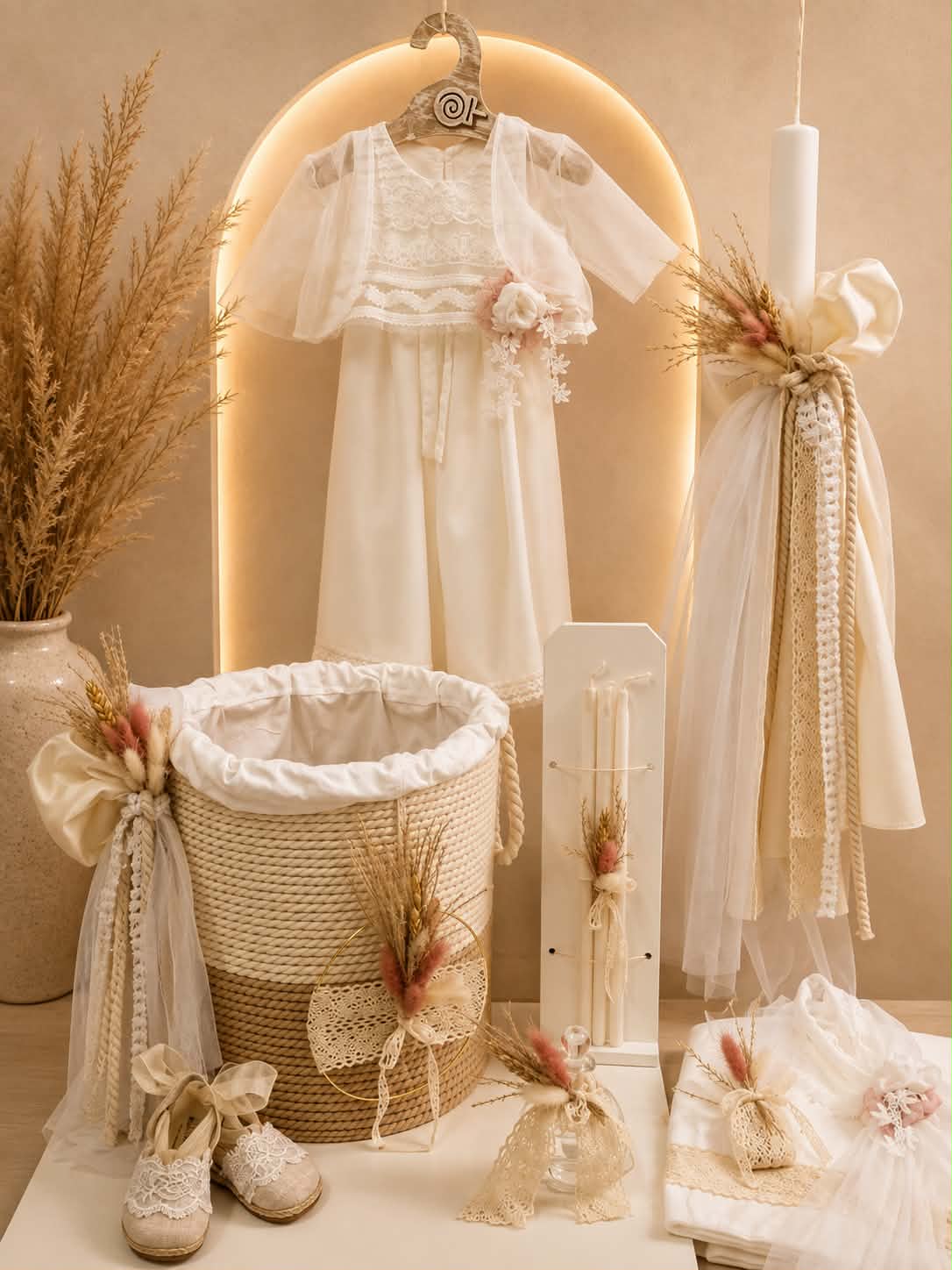 Πακέτο Βάπτισης Xenia Veneti – Ανθισμένο Boho