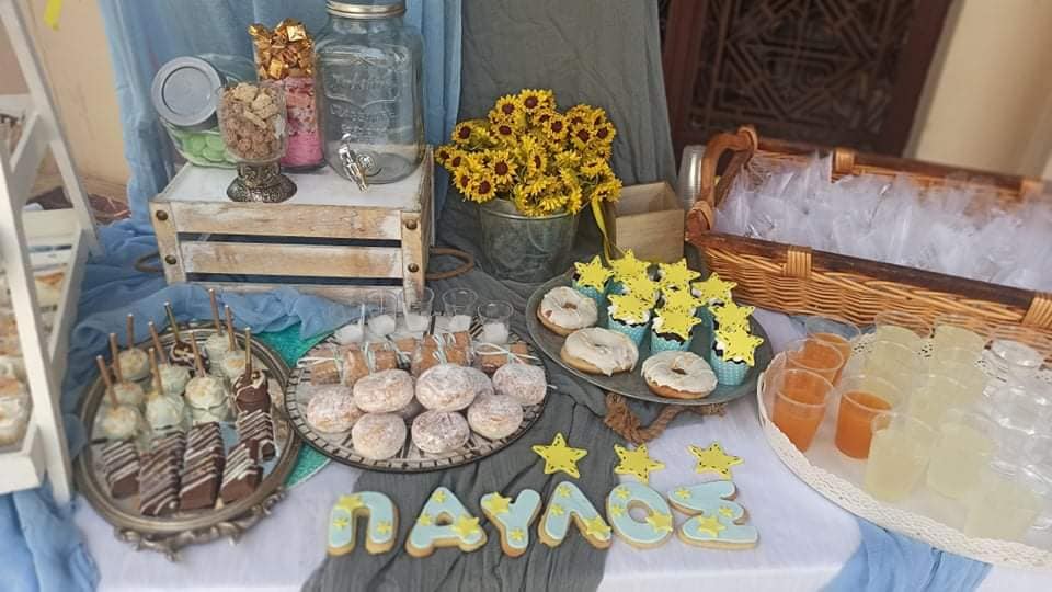 Candy bar 100 ατόμων με θέμα Αστέρι