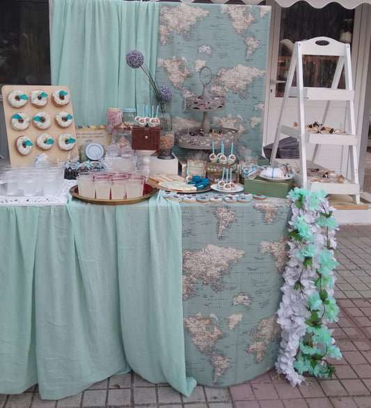 Candy bar 100 ατόμων με θέμα Ταξίδια