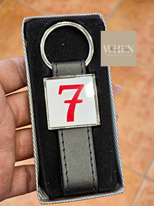 Δερμάτινο μπρελόκ λουράκι με εκτύπωση