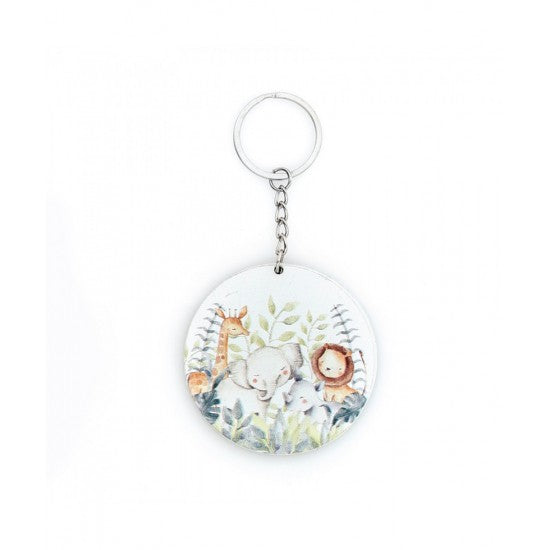 Μπομπονιέρα βάπτισης μπρελόκ με θέμα Ζωάκια Model:ΜΠΤ-501