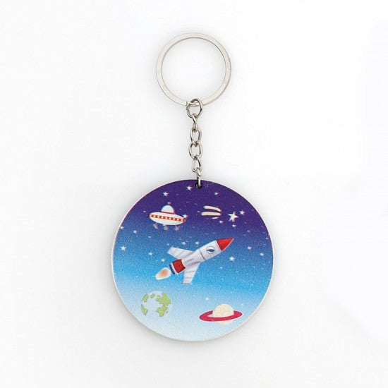 Μπομπονιέρα βάπτισης μπρελόκ με θέμα διάστημα Model:ΜΠΤ-510