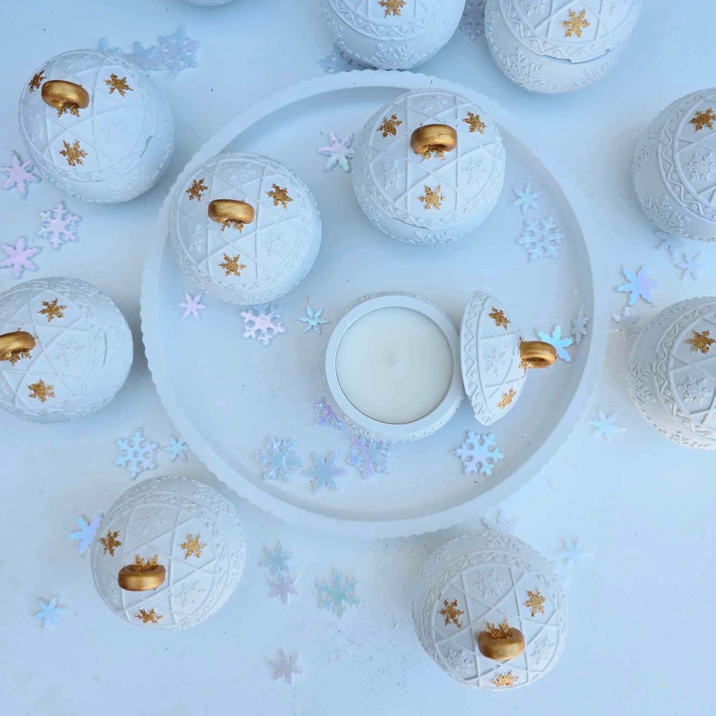 Χριστουγεννιάτικη μπάλα με αρωματικό κερί