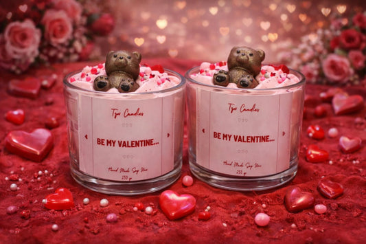 Αρωματικό Κερί Σόγιας Be My Valentine – Σαμπάνια & Φράουλα | 250gr