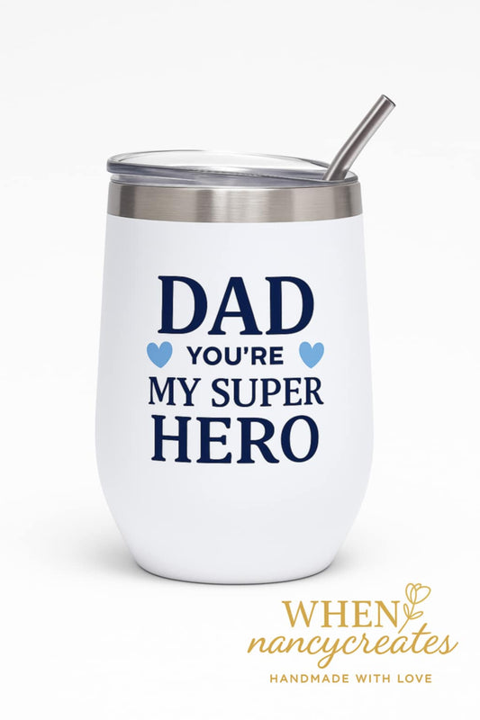 Θερμός "Dad You're My Super Hero" – Ιδανικό Δώρο για τον Μπαμπά