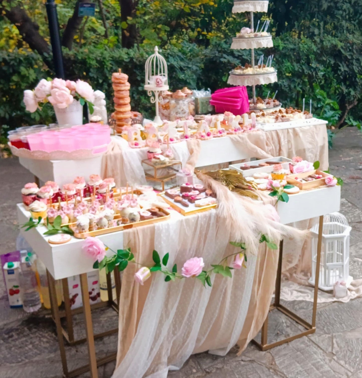 Candy bar 100 ατόμων με θέμα Κοριτσάκι