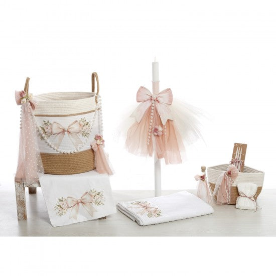 Σετ Βάπτισης Καλάθι Rope "Boho Chic Elegance" 2635