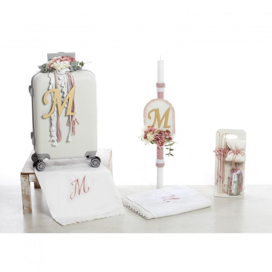 Σετ Βάπτισης Βαλίτσα "Boho Floral Elegance" 2639
