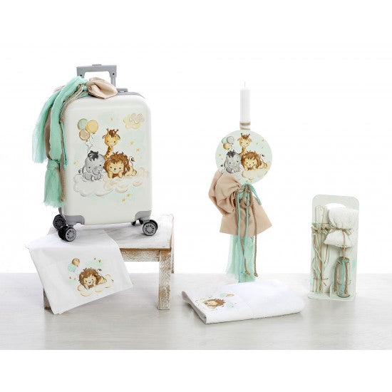 Σετ βάπτισης με θέμα Ζωάκια του δάσους Model:ΣΚΒ-2507