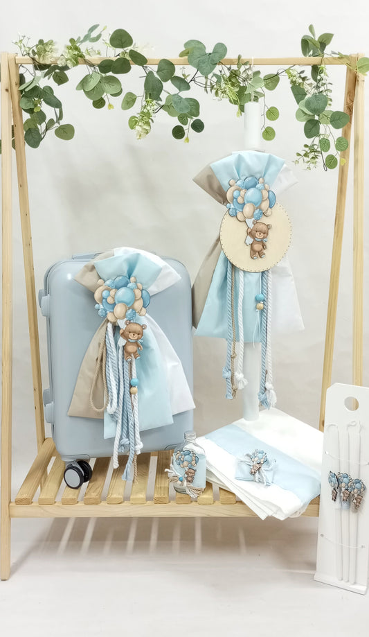 25A049 Teddy Bear Balloons στρογγυλό καδράκι