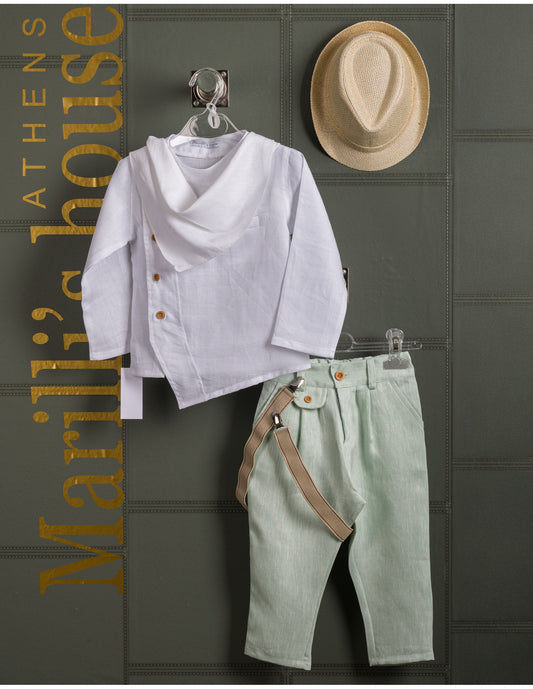Κουστουμάκι βάφτισης Marilli's House Collection 2025 Κωδικός 257765